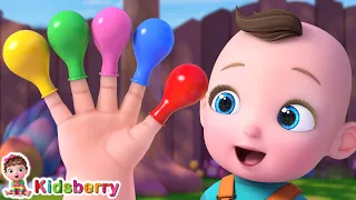 🖍️ 🎨 Color Finger Family Song 🖐️ | Fun Rhymes for Kids | Kidsberry Nursery Rhymes & Baby Songs