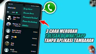 3 Cara Merubah Tulisan Di Whatsapp Menjadi Keren | Tanpa Aplikasi