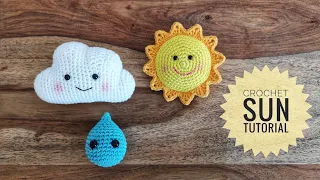 Crochet Sun Tutorial, Amigurumi Sonne Häkeln