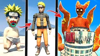 ATUALIZEI o NARUTO FRACO até o NARUTO nível DEUS no GTA 5 !