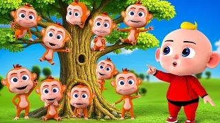 Counting 10 Little Animals Song 🐶🐱🐰 Where Did the 10 Little Animals Go? | Police Cartoon for Kids