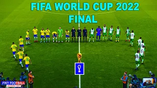 PES - BRAZIL vs NIGERIA - Final FIFA World Cup 2022 Qatar - Full Match HD - eFootball Gameplay PC