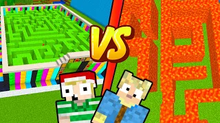 MIKKEL vs EMIL // Hvem kan bygge den Farligste LABYRINT I Minecraft?!