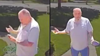 Dad hears voices from the doorbell camera 🤣 🙌