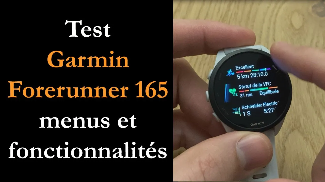Vido-Test de Garmin Forerunner 165 par Montre cardio GPS