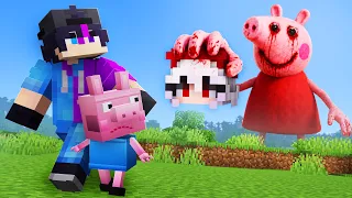 JUGAMOS UN MOD DE PEPPA PIG MALDITA EN MINECRAFT | Peppa Horror Mod