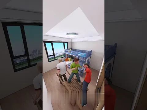 Takla Chacha Build A Unique & Expensive Luxurious Bedroom For Twins Sister's || FactoFun || #shorts