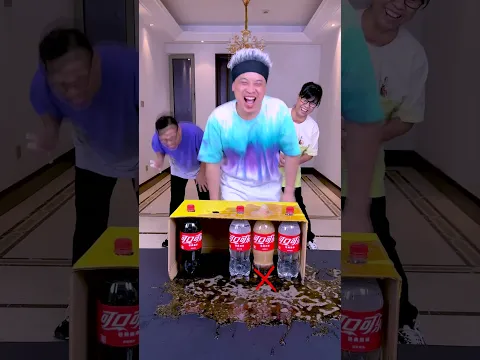 The Coke Snorting Challenge Is So Exciting, Save It For Later! ! ! # Funnyfamily #Partygames