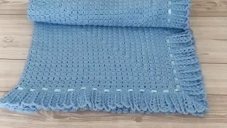 MANTA DE CROCHÊ para bebê passo a passo Prof. Simone Eleotério  crochet