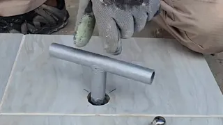 Perfect solution for tiling work over a manhole cover #alshaheentech #shorts #ytshorts #tips #tiles