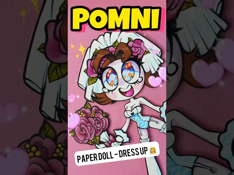 making💗POMNI (ෆ˙ᵕ˙ෆ)💗 *pApEr dOlL* (DIGITAL CIRCUS🎪) ARTY PIE🥧 #anime #handmade #Japan #artchallenge