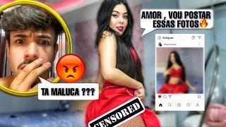 Postei fotos mostrando TUDO no instagram e ele surtou kkk 😈TROLLAGEM