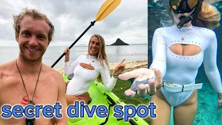 We camped on an offshore island for epic diving!