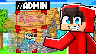 Hide & Seek but I have ADMIN Commands (Minecraft)