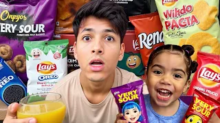 PROVANDO DOCES COREANOS ESTRANHOS COM MINHA SOBRINHA