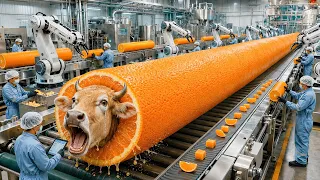 Inside the Orange Juice Factory 🍊 | From Fresh Oranges to Bottled Juice