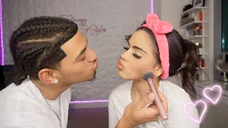 Letting DD do my makeup