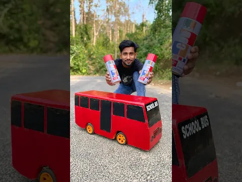 RC Homemade Bus Yellow se Red  Kardiya 😃😍