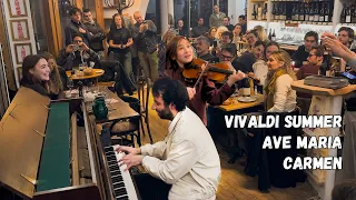 10 year-old PRODIGY shocks the whole Restaurant! (Opera Singer joins us 😱)