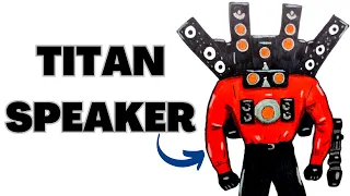 Cómo DIBUJAR al🔉TITAN SPEAKERMAN (Skibidi Toilet) How to DRAW TITAN SPEAKERMAN from SKIBIDI TOILET