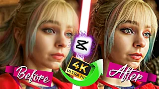 Make 4K Quality Video On Capcut | Topaz Ai Enhancer Like Quality 😵 | 4K Editing Tutorial | HDR Edit