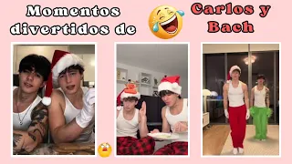 Momentos divertidos 🤪💥 de Carlos 🧑‍🦱 y Bach 🎤