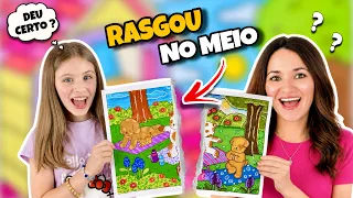 RASGAMOS NO MEIO e PINTAMOS… Deu certo? 😳🎨