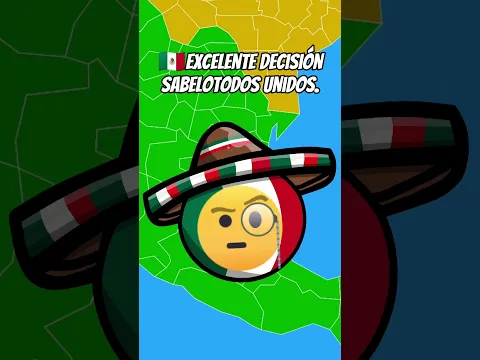 México🇲🇽 juega VERDAD o RETO😨🥶 con Estados Unidos🇺🇸 (Humor) #countryballs #mexico #usa #polandball
