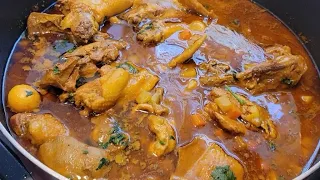 Como hacer gallina  India guisada (criolla)guisada receta especial para panes rellenos