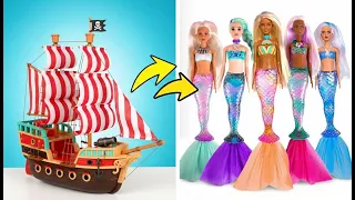 Poupées Sirènes et Animaux Marins à Personnaliser – Série Couleurs Magiques
