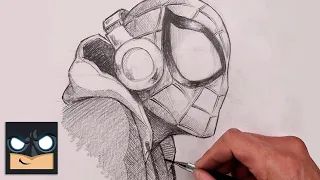 Draw Miles Morales Spider-Man Step by Step | Easy Sketch Lesson