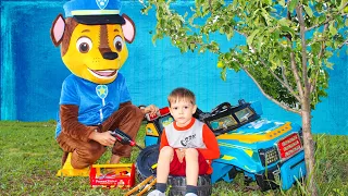 Артём и Щенячий Патруль Лучшие серии с игрушками и машинками для детей