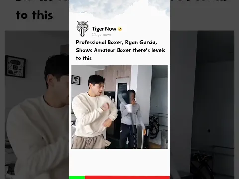 Professional Boxer, Ryan Garcia, shows Amateur Boxer there’s levels to this