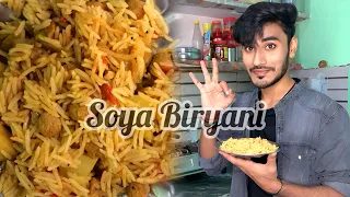 Vegetable soya chunks Biryani | vlog | वेज बिरयानी घर पे ||. Mrdeepak2782