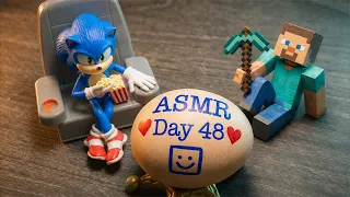 RAW EGG PEELING LIVE | ASMR DAY 48 ❤️