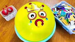 Looking for Giant Numberblocks 30 | Satisfying Numberblocks ballon Orbeez.