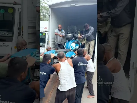 My bmw bike is back to india.