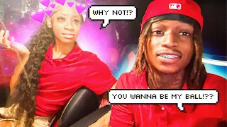 ASKING MIYA TO BE MY BALL 🏀