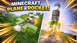 How to Make a Plane and a Rocket in Minecraft