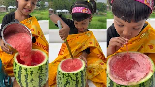 তরমুজ দিয়ে বানিয়ে ফেলুন মজার  রেসিপি! কলিজা প্রাণ দুটোই ঠান্ডা হবে। গিন্নি জামিয়া।