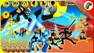 Stick Figure XIPHOS VOLTAIC ⚡️vs ❄️FROZEN, 🔥FIRE FINAL BOSS | Stick War Legacy Mod | Animugen2048