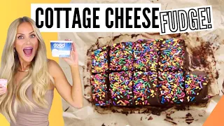 5-Ingredient Cottage Cheese Chocolate Fudge // Lindsay Ann