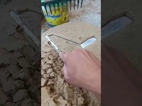 صب المعادن علي الرمال القحاشه صهر المعادن