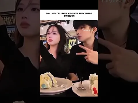 He act like a kid until the camera...😅|| #shorts #viral #trending #kdramaedit #bts #viralvideo