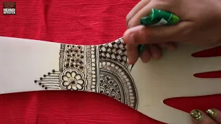 so good & easy henna mehndi design for karwachauth || learn mehendi designs for hand || diwali henna