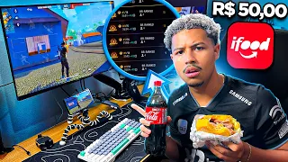 JOGANDO APOSTADO NO MOBILADOR ATÉ COMPRAR UM LANCHE! FREE FIRE