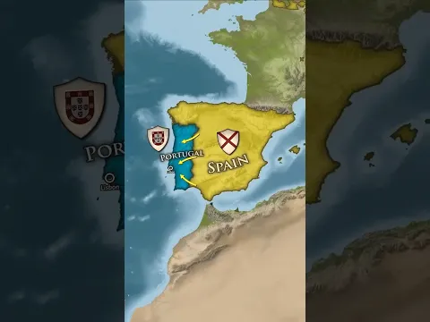 Why wasn't Portugal Conquered by Spain? #shorts #japan #map