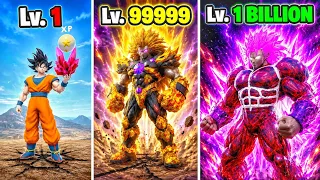 Level 1 to Level 1,000,000,000 GOKU in GTA 5 #gta5 #Goku #animation 