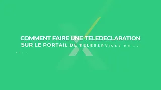 TUTORIEL E-SERVICES - COMMENT FAIRE UNE TÉLÉDECLARATION ?