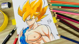 Como Desenhar o Goku Ssj - Passo a passo